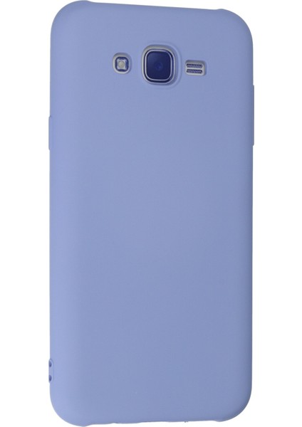 Samsung Galaxy J7 Kılıf Lansman Içi Kadife Nano Silikon - Lila