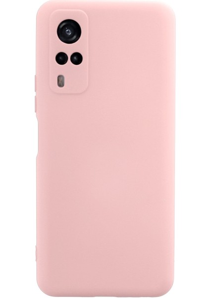 Vivo Y51A Kılıf Lansman Içi Kadife Nano Silikon - Pudra