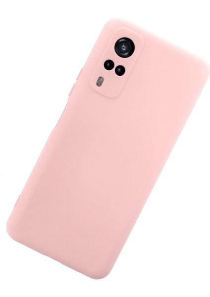 Vivo Y51A Kılıf Lansman Içi Kadife Nano Silikon - Pudra modelleri