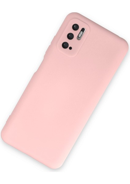 Xiaomi Redmi Note 10 5g Kılıf Lansman Içi Kadife Nano Silikon - Pudra