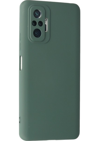 Xiaomi Redmi Note 10 Pro Kılıf Lansman Içi Kadife Nano Silikon - Koyu Yeşil fiyatları