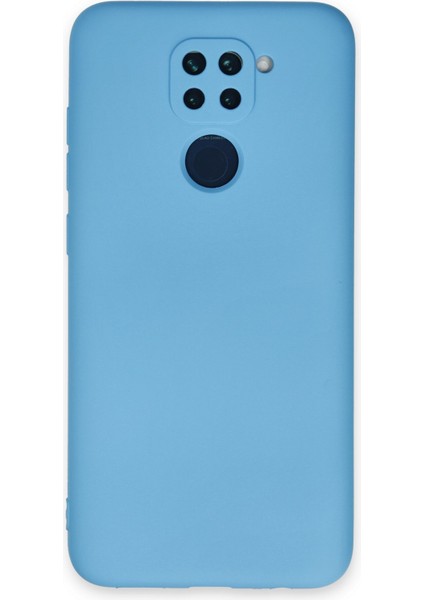 Xiaomi Redmi Note 9 Kılıf Lansman Içi Kadife Nano Silikon - Mavi