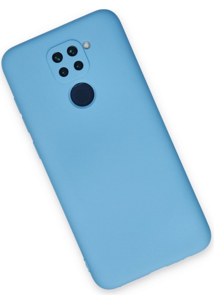 Xiaomi Redmi Note 9 Kılıf Lansman Içi Kadife Nano Silikon - Mavi