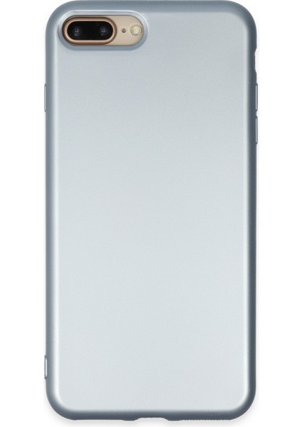 Apple iPhone 8 Plus Kılıf Lansman Içi Kadife Nano Silikon - Sky Blue