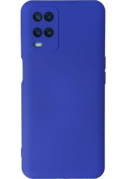 Oppo A54 4g Kılıf Lansman Içi Kadife Nano Silikon - Lacivert