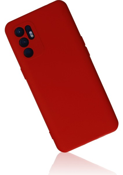 Oppo Reno 6 Kılıf Lansman Içi Kadife Nano Silikon - Kırmızı fiyatları