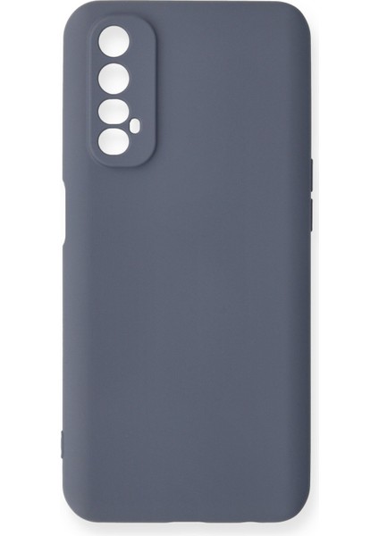 Realme 7 Kılıf Lansman Içi Kadife Nano Silikon - Gri