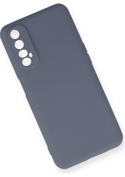 Realme 7 Kılıf Lansman Içi Kadife Nano Silikon - Gri modelleri
