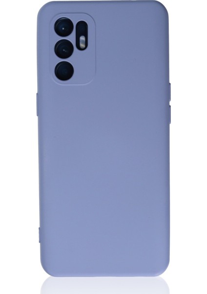 Oppo Reno 6 Kılıf Lansman Içi Kadife Nano Silikon - Lila