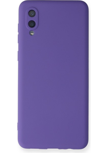 Samsung Galaxy A02 Kılıf Lansman Içi Kadife Nano Silikon - Mor