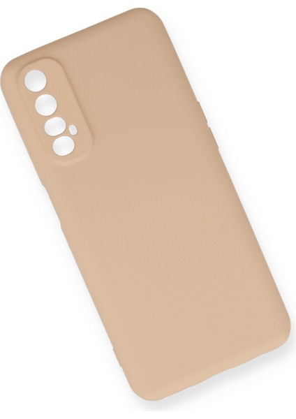 Realme 7 Kılıf Lansman Içi Kadife Nano Silikon - Bej modelleri