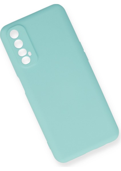 Realme 7 Kılıf Lansman Içi Kadife Nano Silikon - Turkuaz modelleri