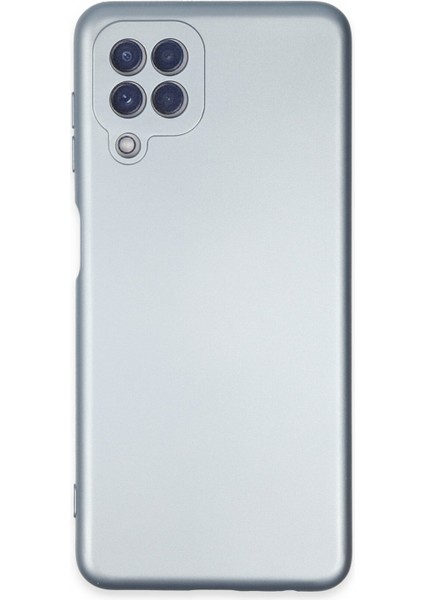 Samsung Galaxy A22 Kılıf Lansman Içi Kadife Nano Silikon - Sky Blue