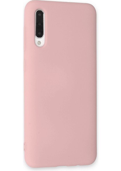 Samsung Galaxy A30S Kılıf Lansman Içi Kadife Nano Silikon - Pudra modelleri