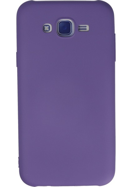 Samsung Galaxy J7 Kılıf Lansman Içi Kadife Nano Silikon - Mor