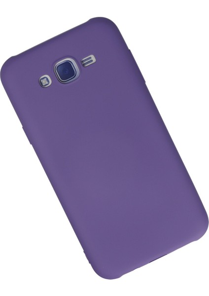 Samsung Galaxy J7 Kılıf Lansman Içi Kadife Nano Silikon - Mor