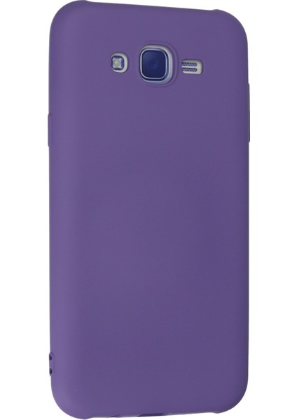 Samsung Galaxy J7 Kılıf Lansman Içi Kadife Nano Silikon - Mor