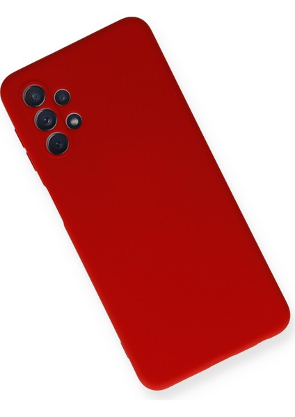 Samsung Galaxy A52S Kılıf Lansman Içi Kadife Nano Silikon - Kırmızı modelleri