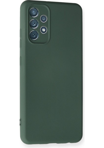 Samsung Galaxy A32 Kılıf Lansman Içi Kadife Nano Silikon - Koyu Yeşil fiyatları