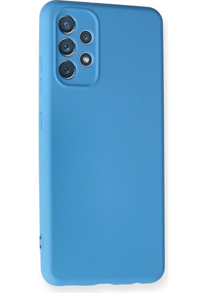 Samsung Galaxy A32 Kılıf Lansman Içi Kadife Nano Silikon - Mavi fiyatları