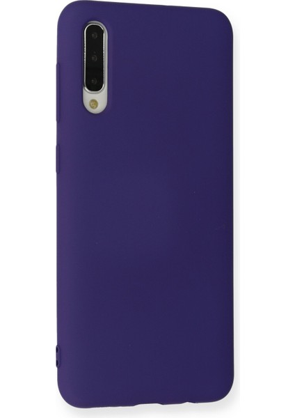 Samsung Galaxy A50 Kılıf Lansman Içi Kadife Nano Silikon - Mor modelleri