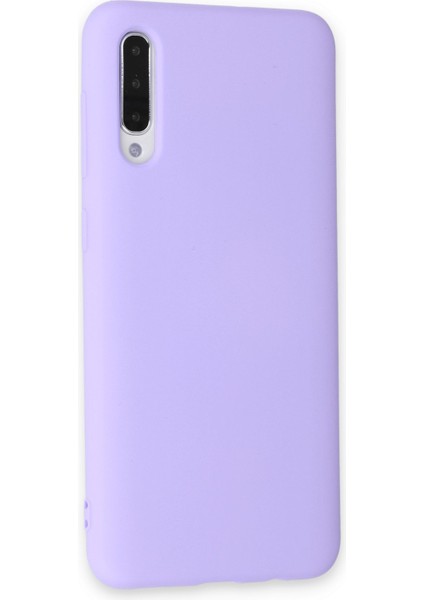 Samsung Galaxy A50S Kılıf Lansman Içi Kadife Nano Silikon - Lila modelleri
