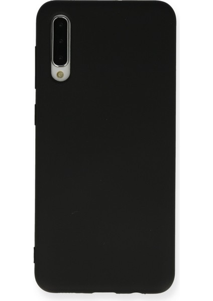 Samsung Galaxy A50S Kılıf Lansman Içi Kadife Nano Silikon - Siyah