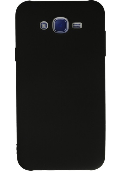 Samsung Galaxy J7 Kılıf Lansman Içi Kadife Nano Silikon - Siyah