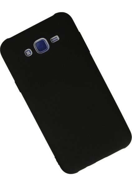 Samsung Galaxy J7 Kılıf Lansman Içi Kadife Nano Silikon - Siyah