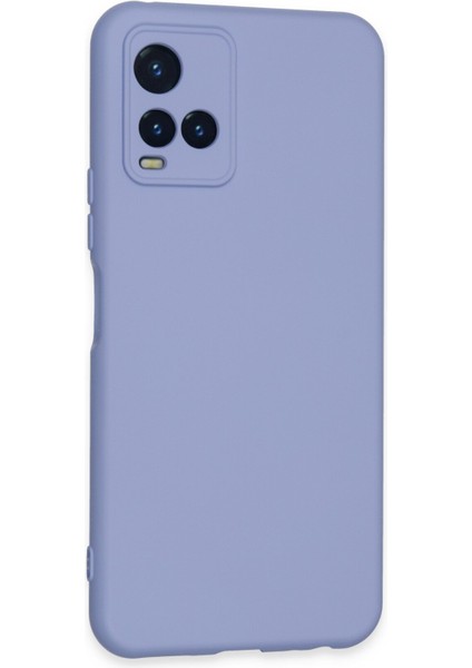 Vivo Y33S Kılıf Lansman Içi Kadife Nano Silikon - Lila