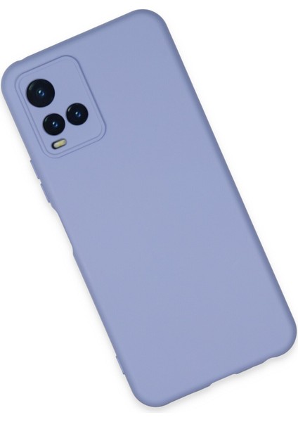 Vivo Y33S Kılıf Lansman Içi Kadife Nano Silikon - Lila