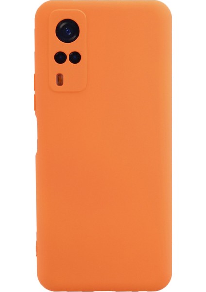 Vivo Y51A Kılıf Lansman Içi Kadife Nano Silikon - Turuncu