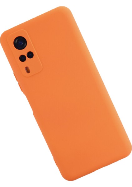 Vivo Y51A Kılıf Lansman Içi Kadife Nano Silikon - Turuncu fiyatları