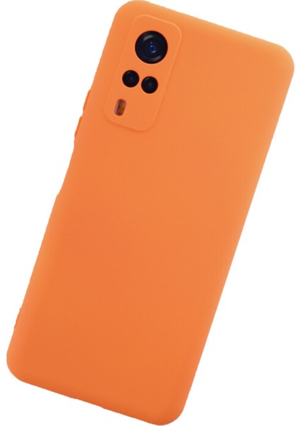 Vivo Y51A Kılıf Lansman Içi Kadife Nano Silikon - Turuncu modelleri