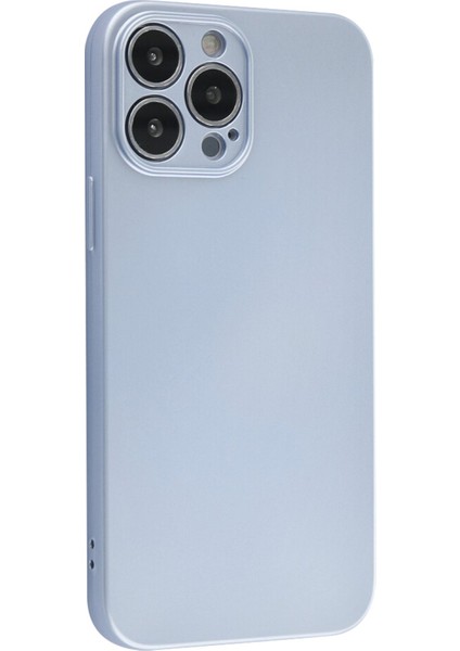 Apple iPhone 13 Pro Kılıf Lansman Içi Kadife Nano Silikon - Sky Blue