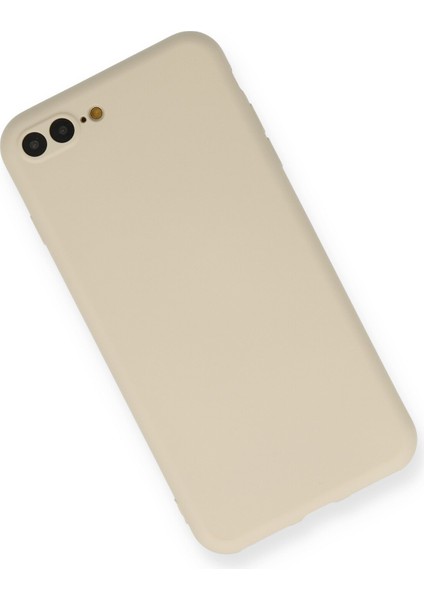 Apple iPhone 8 Plus Kılıf Lansman Içi Kadife Nano Silikon - Kemik