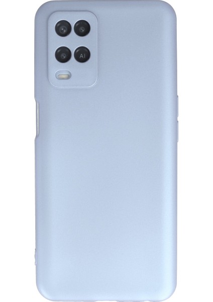 Oppo A54 4g Kılıf Lansman Içi Kadife Nano Silikon - Sky Blue
