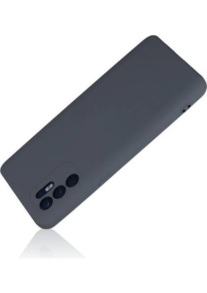 Oppo Reno 6 Kılıf Lansman Içi Kadife Nano Silikon - Gri