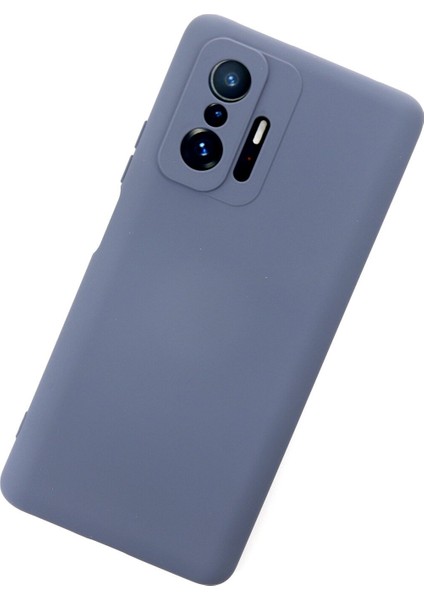 Xiaomi Mi 11T Kılıf Lansman Içi Kadife Nano Silikon - Gri