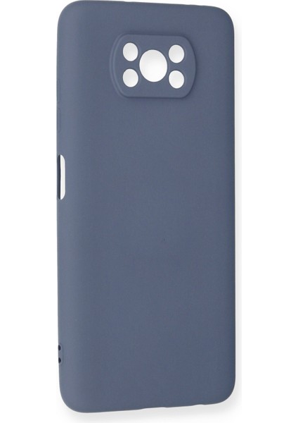 Xiaomi Poco X3 Kılıf Lansman Içi Kadife Nano Silikon - Gri