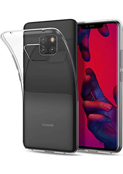 Huawei Mate 30 Lite Kılıf Şeffaf Silikon Lüx