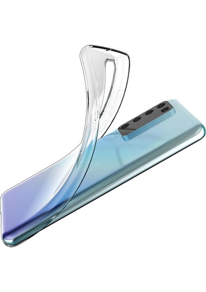 Huawei P40 Kılıf Şeffaf Silikon Lüx