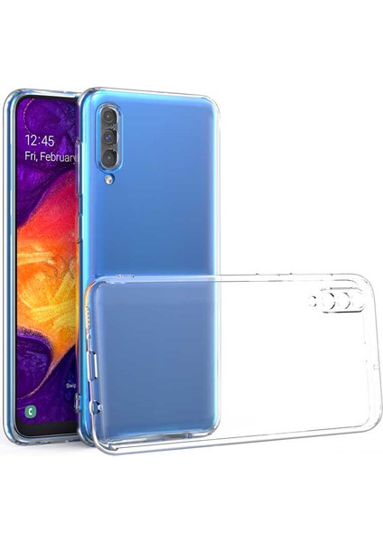 Samsung Galaxy A50S Kılıf Şeffaf Silikon Lüx