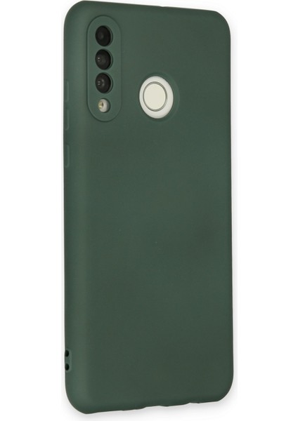 Huawei P30 Lite Kılıf Lansman Içi Kadife Nano Silikon - Koyu Yeşil fiyatları