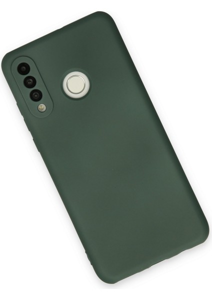 Huawei P30 Lite Kılıf Lansman Içi Kadife Nano Silikon - Koyu Yeşil modelleri