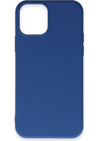 Apple iPhone 12 Pro Kılıf Lansman Içi Kadife Nano Silikon - Lacivert