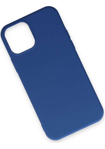 Apple iPhone 12 Pro Kılıf Lansman Içi Kadife Nano Silikon - Lacivert