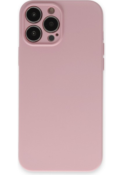 Apple iPhone 13 Pro Kılıf Lansman Içi Kadife Nano Silikon - Pembe