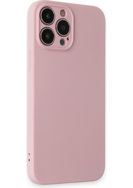 Apple iPhone 13 Pro Kılıf Lansman Içi Kadife Nano Silikon - Pembe
