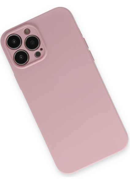 Apple iPhone 13 Pro Kılıf Lansman Içi Kadife Nano Silikon - Pembe
